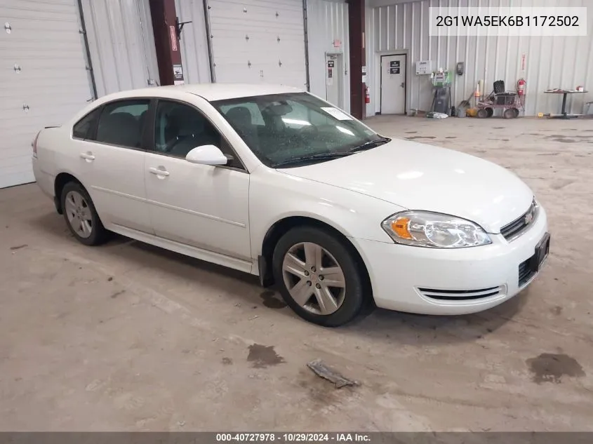 2011 Chevrolet Impala Ls VIN: 2G1WA5EK6B1172502 Lot: 40727978