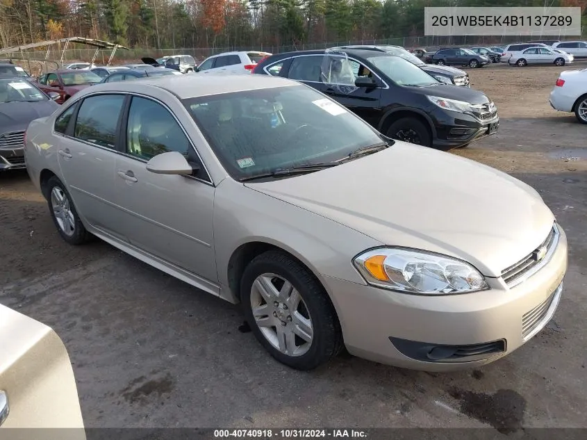 2011 Chevrolet Impala Lt VIN: 2G1WB5EK4B1137289 Lot: 40740918