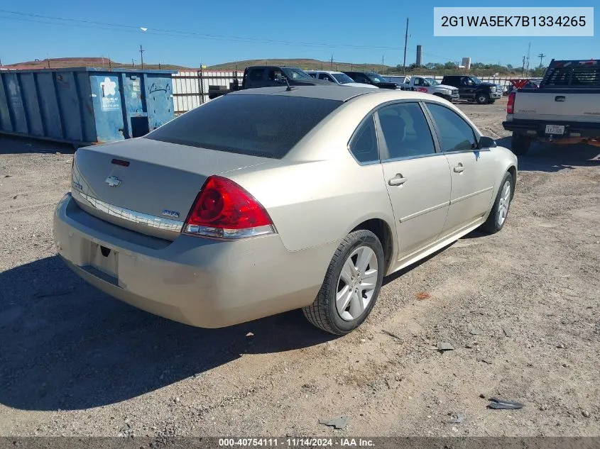 2011 Chevrolet Impala Ls VIN: 2G1WA5EK7B1334265 Lot: 40754111