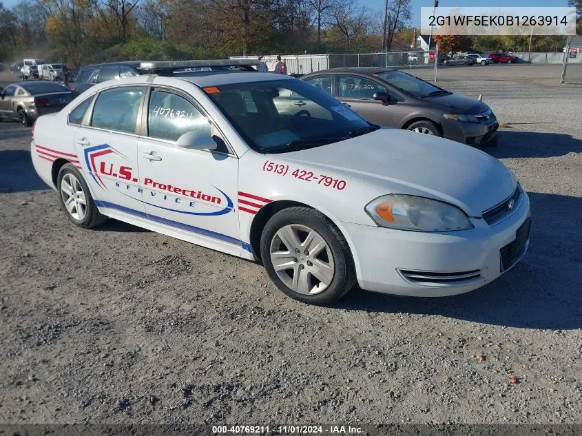 2011 Chevrolet Impala Ls VIN: 2G1WF5EK0B1263914 Lot: 40769211