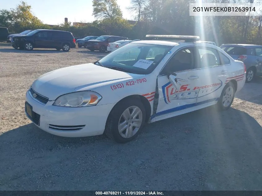 2011 Chevrolet Impala Ls VIN: 2G1WF5EK0B1263914 Lot: 40769211