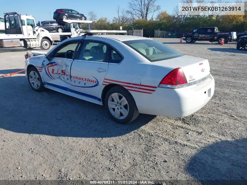 2011 Chevrolet Impala Ls VIN: 2G1WF5EK0B1263914 Lot: 40769211