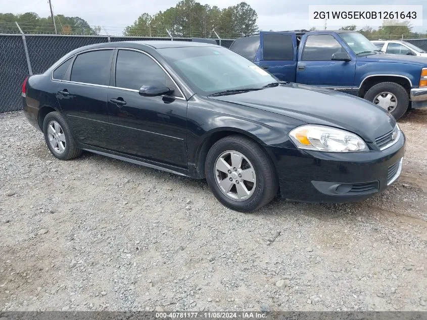 2011 Chevrolet Impala Lt VIN: 2G1WG5EK0B1261643 Lot: 40781177