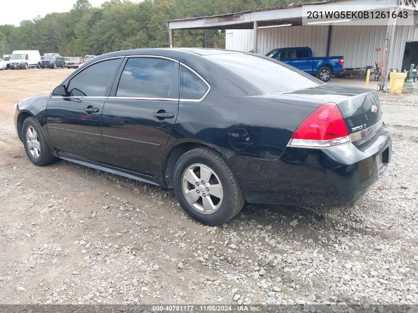 2011 Chevrolet Impala Lt VIN: 2G1WG5EK0B1261643 Lot: 40781177