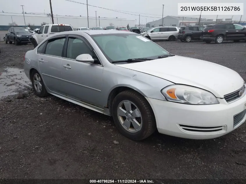 2011 Chevrolet Impala Lt VIN: 2G1WG5EK5B1126786 Lot: 40798254