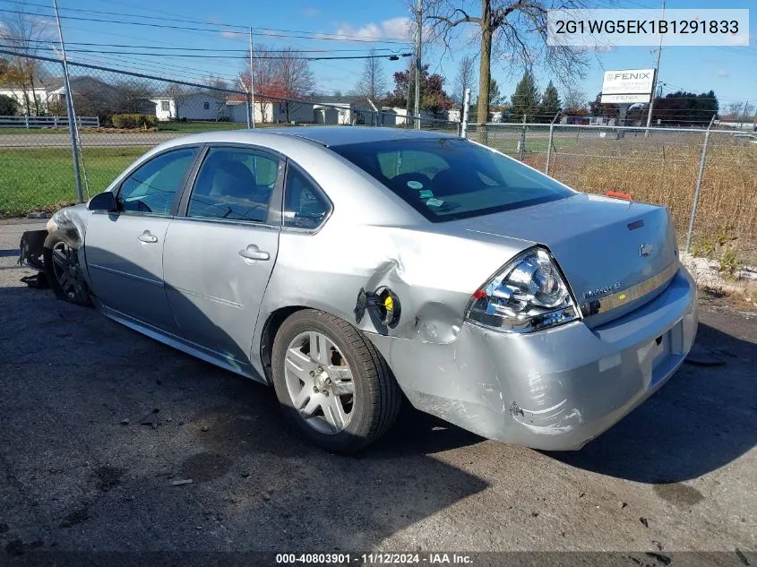 2011 Chevrolet Impala Lt VIN: 2G1WG5EK1B1291833 Lot: 40803901