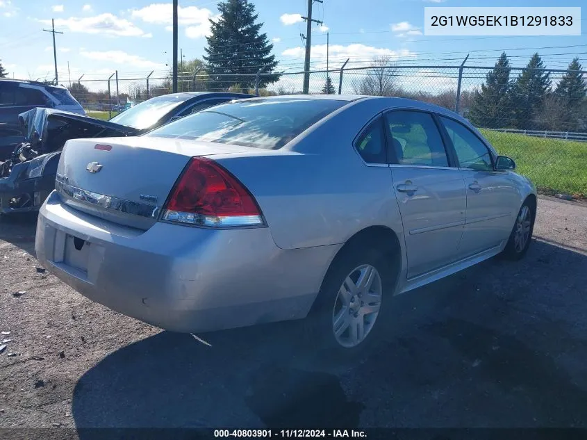 2011 Chevrolet Impala Lt VIN: 2G1WG5EK1B1291833 Lot: 40803901