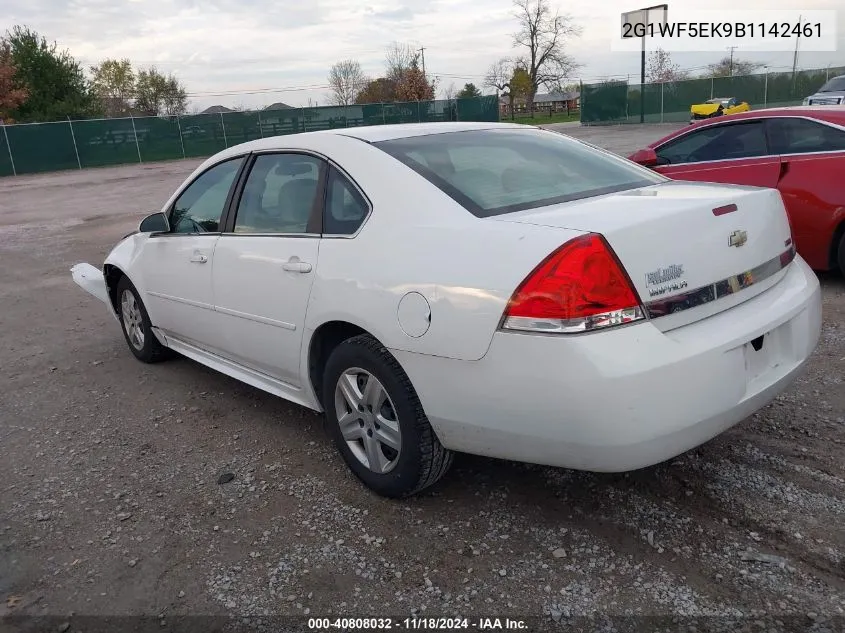 2011 Chevrolet Impala Ls VIN: 2G1WF5EK9B1142461 Lot: 40808032