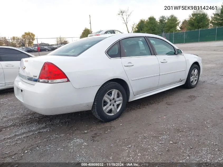 2011 Chevrolet Impala Ls VIN: 2G1WF5EK9B1142461 Lot: 40808032