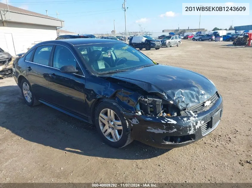 2011 Chevrolet Impala Lt VIN: 2G1WB5EK0B1243609 Lot: 40809292