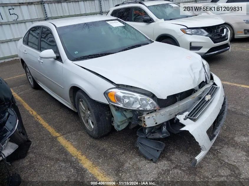 2011 Chevrolet Impala Ls VIN: 2G1WF5EK1B1209831 Lot: 40810506