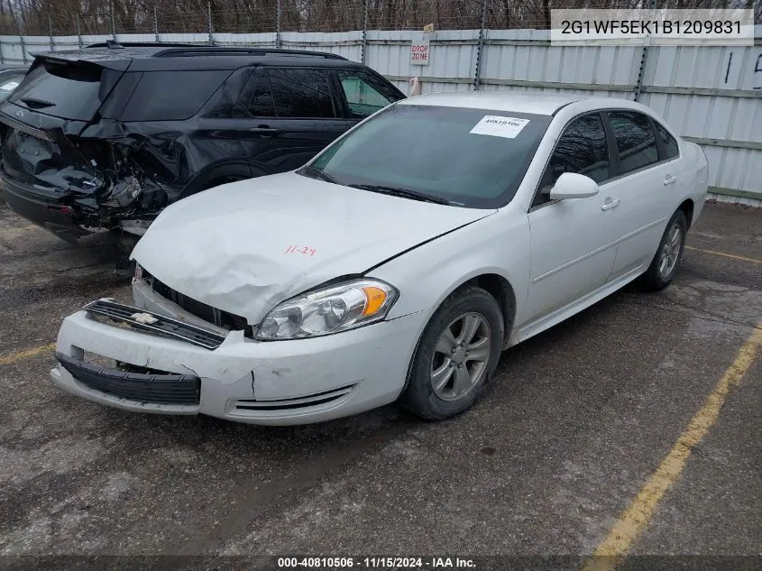 2011 Chevrolet Impala Ls VIN: 2G1WF5EK1B1209831 Lot: 40810506