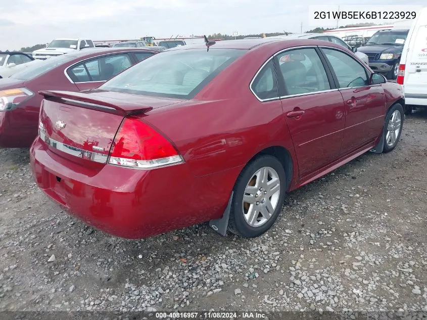 2011 Chevrolet Impala Lt VIN: 2G1WB5EK6B1223929 Lot: 40816957