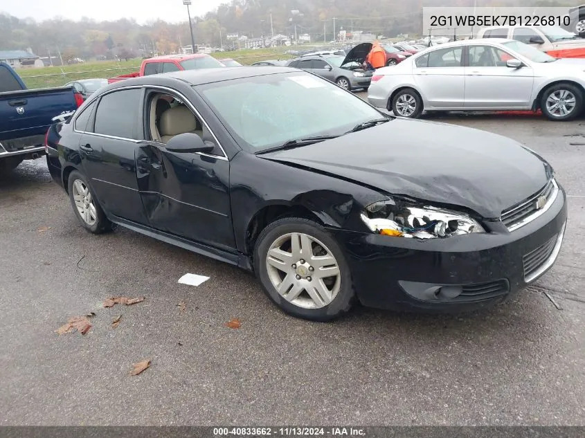 2G1WB5EK7B1226810 2011 Chevrolet Impala Lt