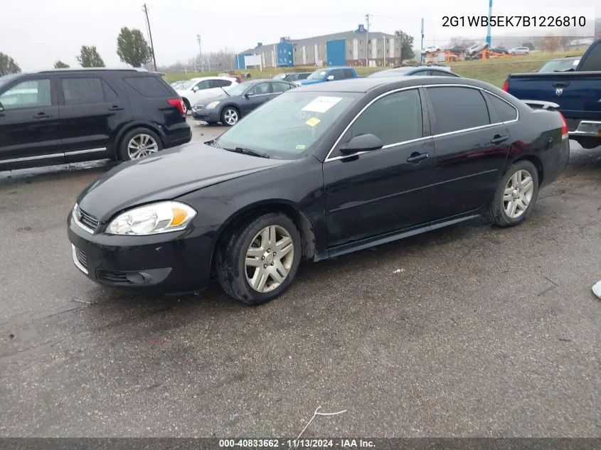 2G1WB5EK7B1226810 2011 Chevrolet Impala Lt