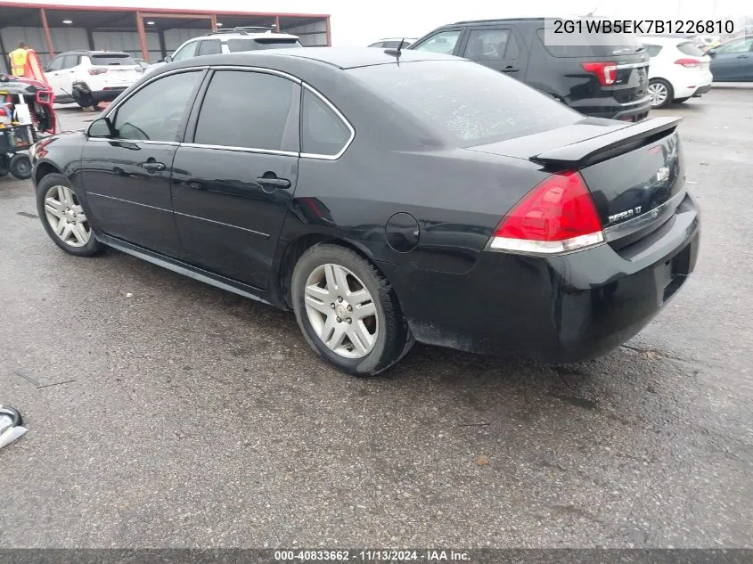 2G1WB5EK7B1226810 2011 Chevrolet Impala Lt