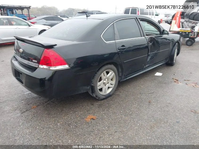 2G1WB5EK7B1226810 2011 Chevrolet Impala Lt