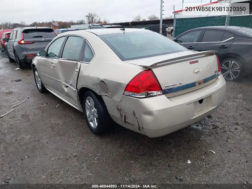 2011 Chevrolet Impala Lt VIN: 2G1WB5EK9B1320350 Lot: 40844993