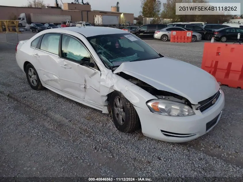 2011 Chevrolet Impala Ls VIN: 2G1WF5EK4B1118262 Lot: 40846563