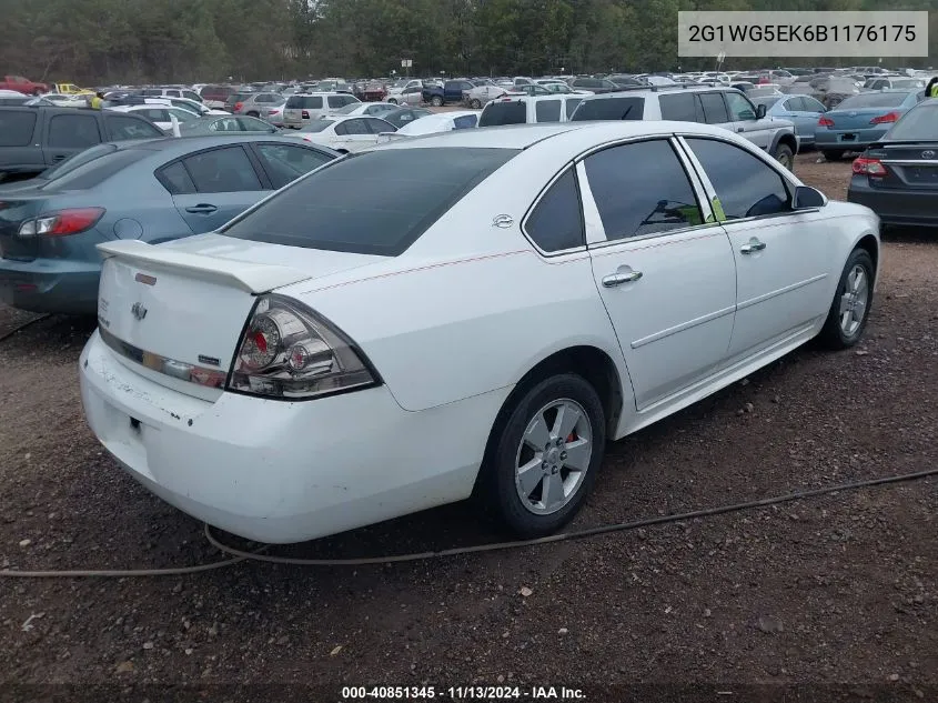 2G1WG5EK6B1176175 2011 Chevrolet Impala Lt