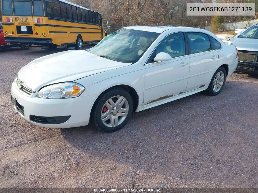 2011 Chevrolet Impala Lt VIN: 2G1WG5EK6B1271139 Lot: 40864006