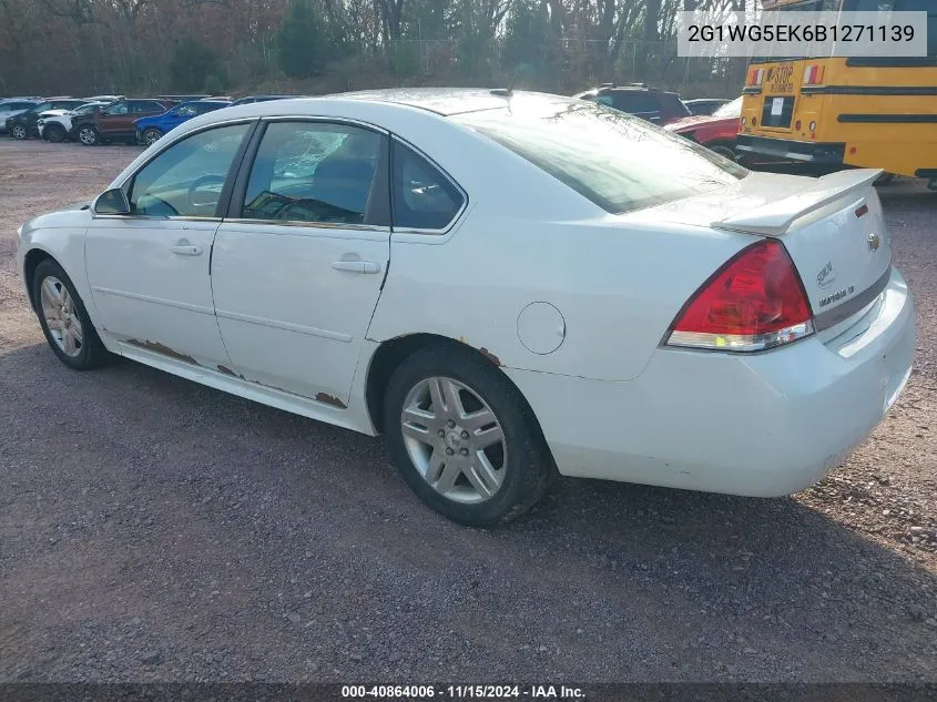 2011 Chevrolet Impala Lt VIN: 2G1WG5EK6B1271139 Lot: 40864006