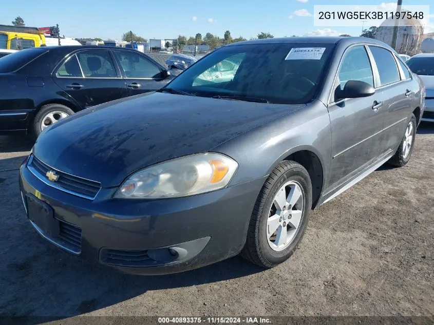 2011 Chevrolet Impala Lt VIN: 2G1WG5EK3B1197548 Lot: 40893375