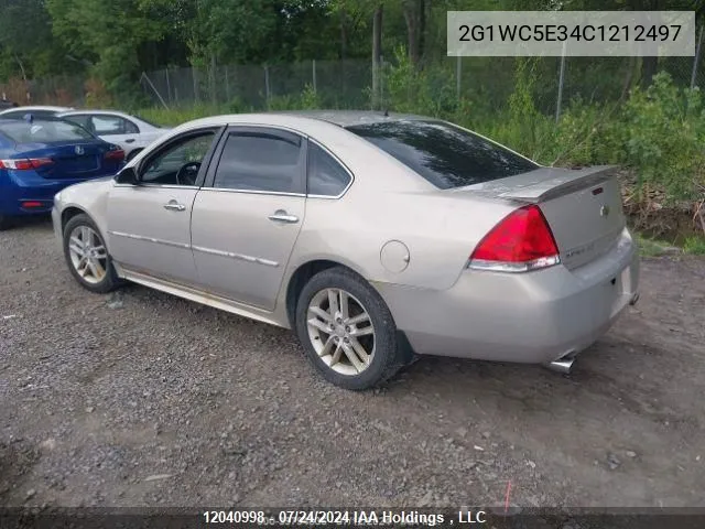 2012 Chevrolet Impala Ltz VIN: 2G1WC5E34C1212497 Lot: 12040998