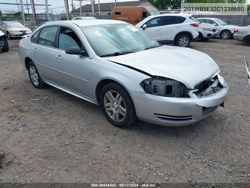 2012 Chevrolet Impala Lt VIN: 2G1WB5E32C1238650 Lot: 39434402