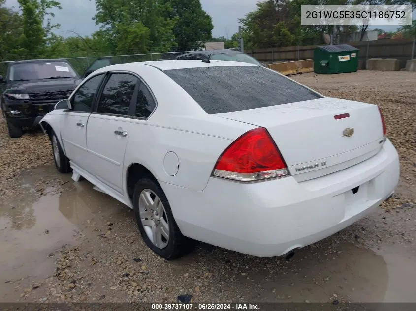 2012 Chevrolet Impala Ltz VIN: 2G1WC5E35C1186752 Lot: 39737107