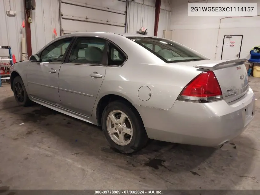 2012 Chevrolet Impala Lt VIN: 2G1WG5E3XC1114157 Lot: 39778989