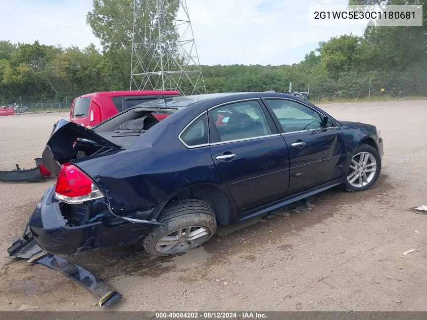 2012 Chevrolet Impala Ltz VIN: 2G1WC5E30C1180681 Lot: 40084202