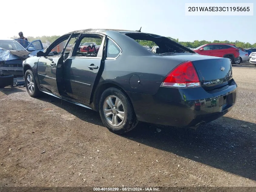 2012 Chevrolet Impala Ls Retail VIN: 2G1WA5E33C1195665 Lot: 40150299