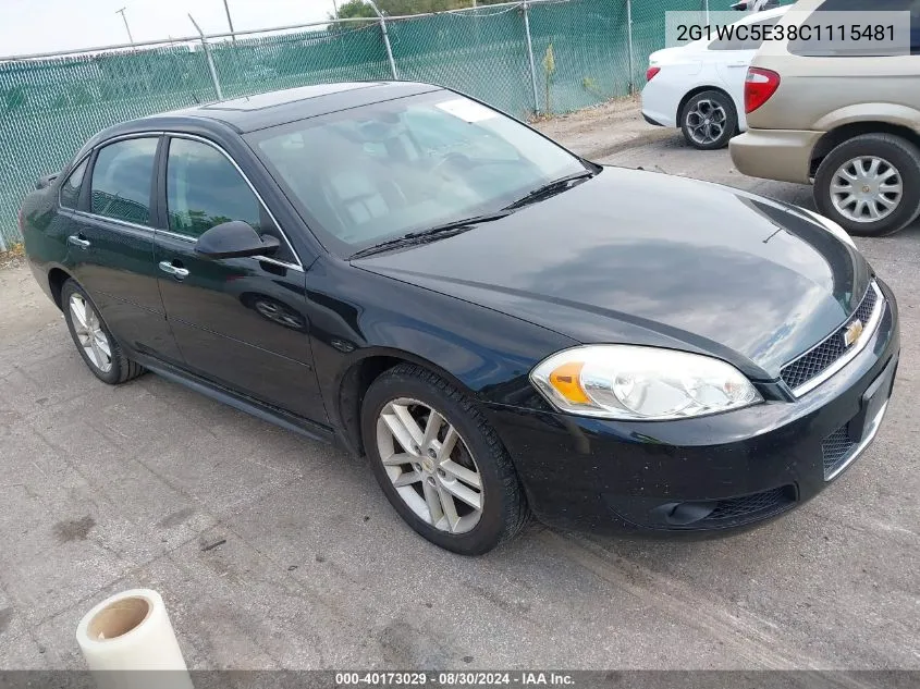 2012 Chevrolet Impala Ltz VIN: 2G1WC5E38C1115481 Lot: 40173029