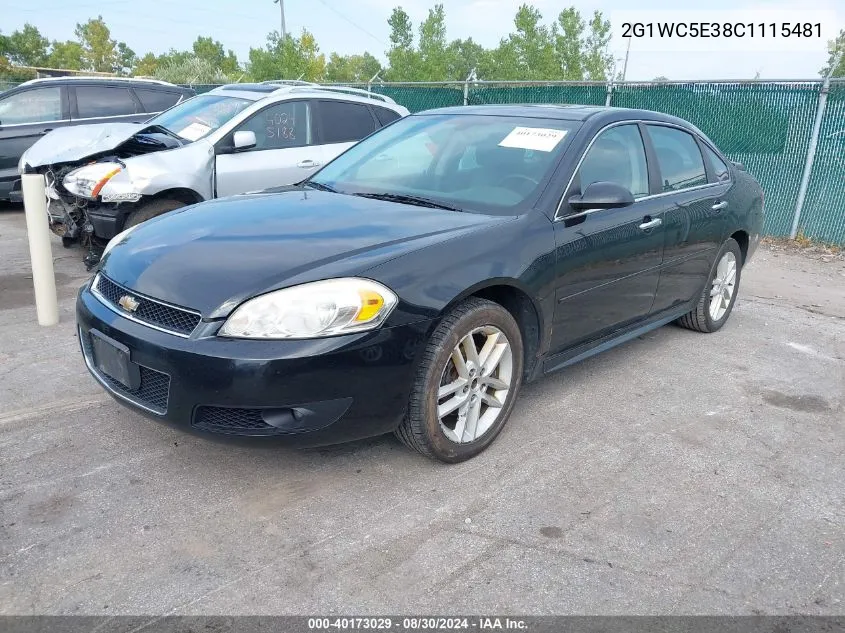 2012 Chevrolet Impala Ltz VIN: 2G1WC5E38C1115481 Lot: 40173029