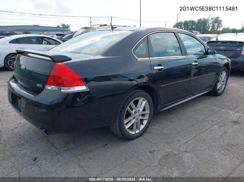 2012 Chevrolet Impala Ltz VIN: 2G1WC5E38C1115481 Lot: 40173029