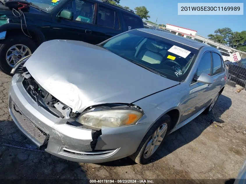 2012 Chevrolet Impala Lt VIN: 2G1WG5E30C1169989 Lot: 40178194