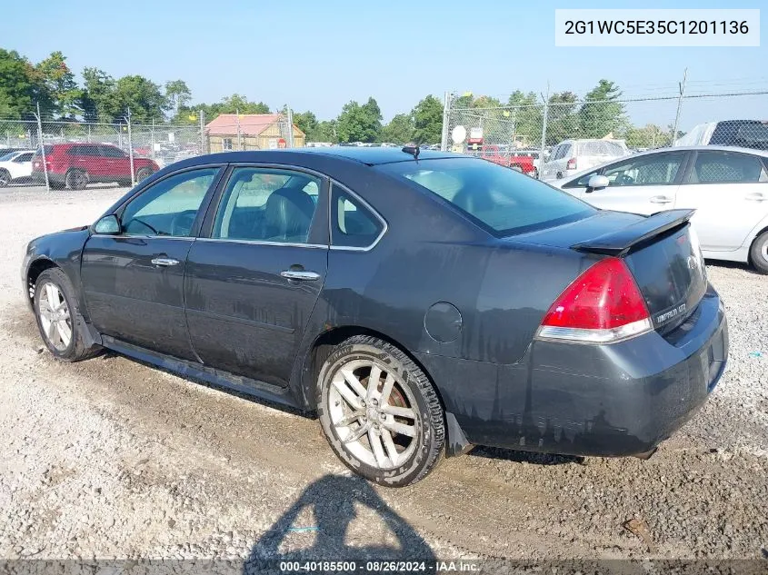 2012 Chevrolet Impala Ltz VIN: 2G1WC5E35C1201136 Lot: 40185500