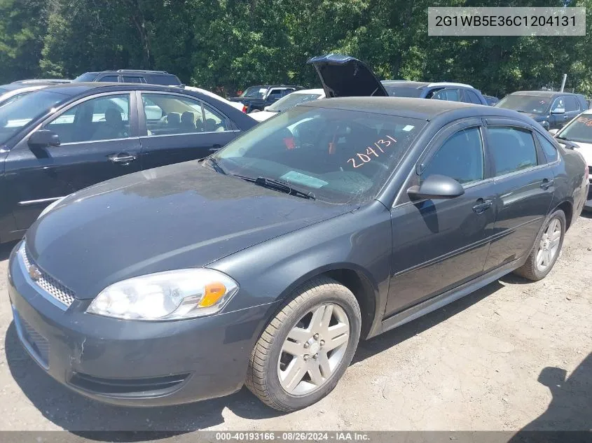 2012 Chevrolet Impala Lt VIN: 2G1WB5E36C1204131 Lot: 40193166