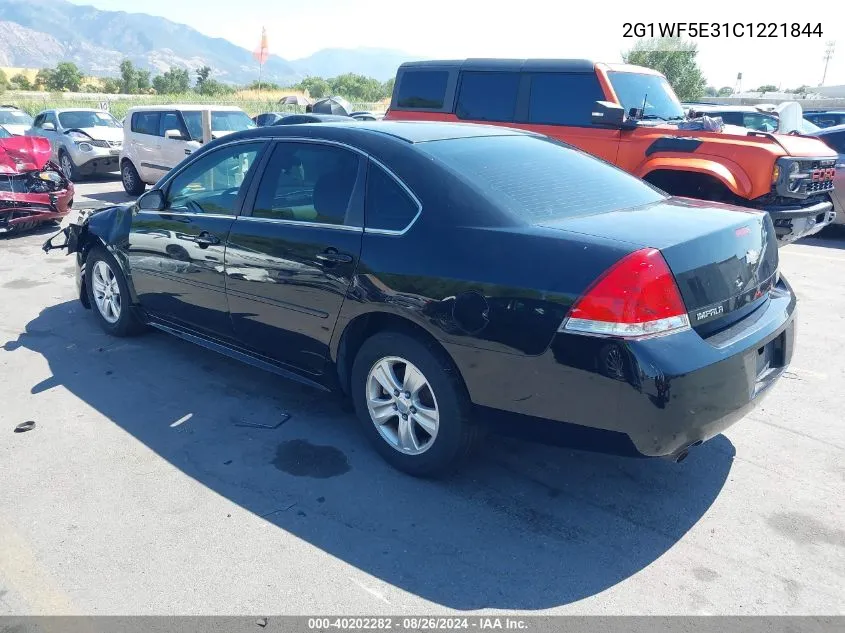 2012 Chevrolet Impala Ls VIN: 2G1WF5E31C1221844 Lot: 40202282