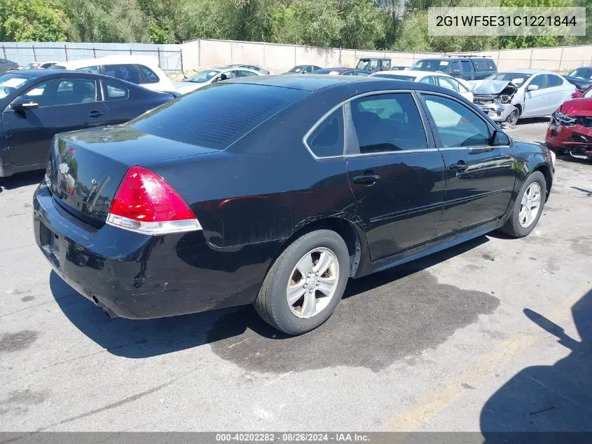 2012 Chevrolet Impala Ls VIN: 2G1WF5E31C1221844 Lot: 40202282