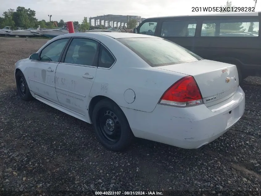 2012 Chevrolet Impala Police VIN: 2G1WD5E3XC1298282 Lot: 40223107