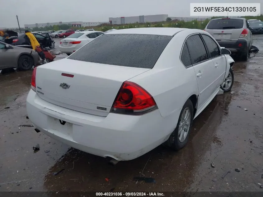 2012 Chevrolet Impala Ls VIN: 2G1WF5E34C1330105 Lot: 40231036