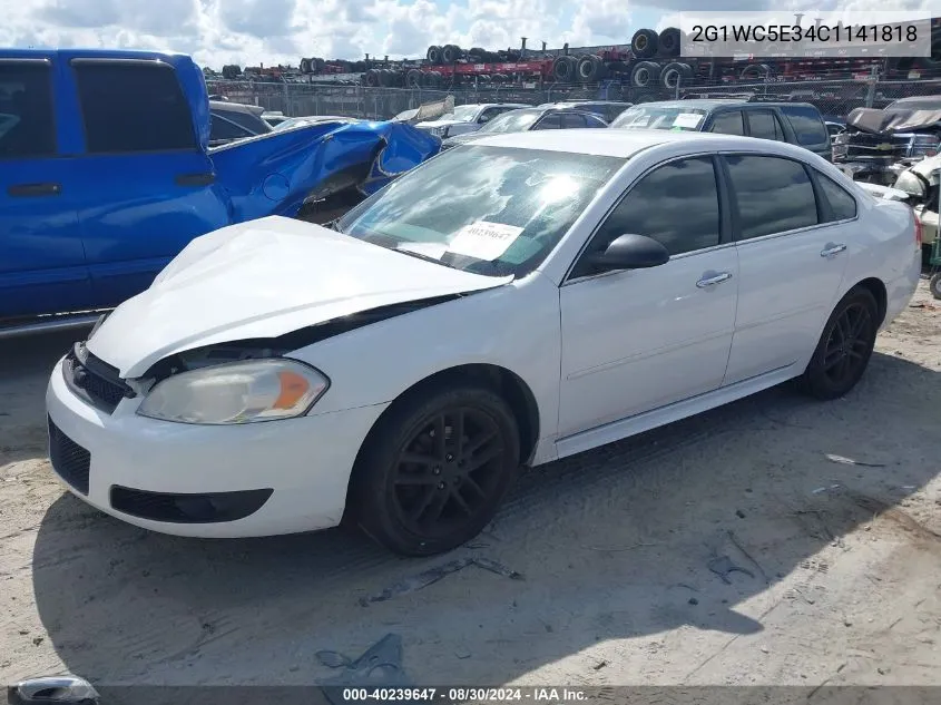 2012 Chevrolet Impala Ltz VIN: 2G1WC5E34C1141818 Lot: 40239647