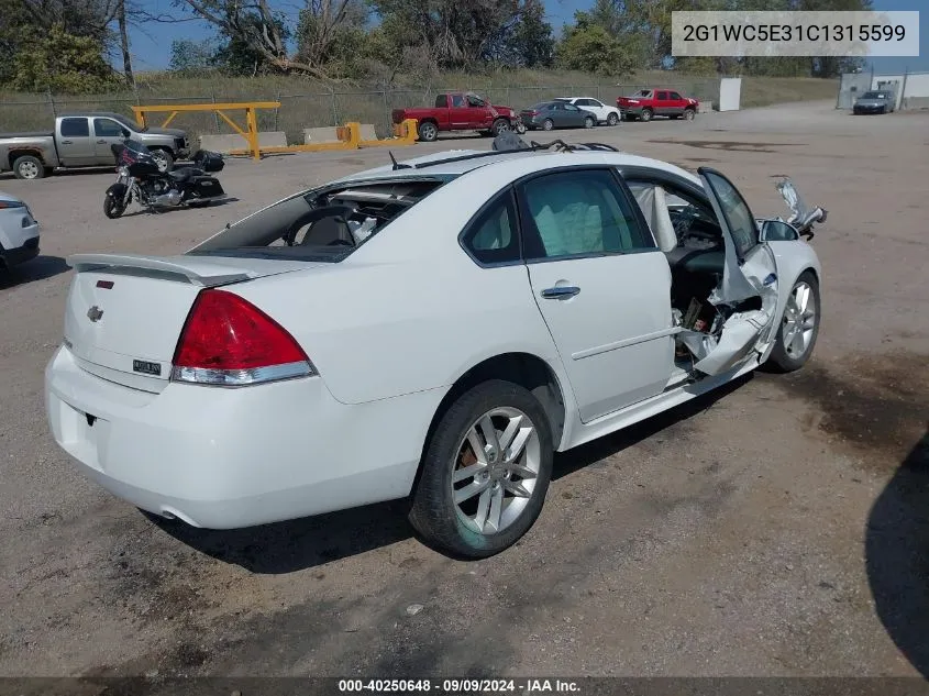 2012 Chevrolet Impala Ltz VIN: 2G1WC5E31C1315599 Lot: 40250648