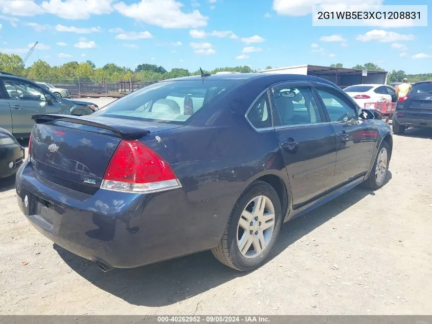 2012 Chevrolet Impala Lt VIN: 2G1WB5E3XC1208831 Lot: 40262952