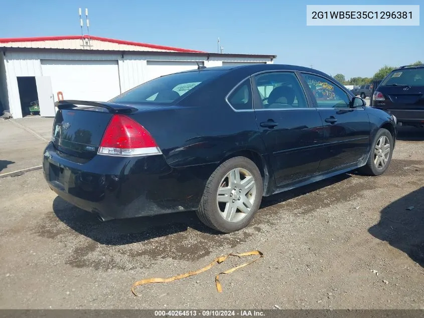 2012 Chevrolet Impala Lt VIN: 2G1WB5E35C1296381 Lot: 40264513