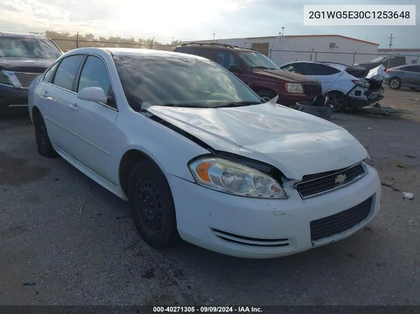 2012 Chevrolet Impala Lt VIN: 2G1WG5E30C1253648 Lot: 40271305