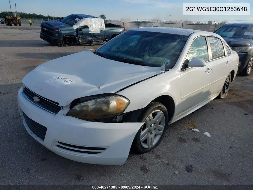 2012 Chevrolet Impala Lt VIN: 2G1WG5E30C1253648 Lot: 40271305