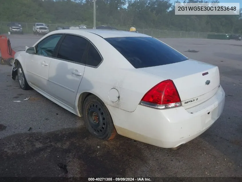 2012 Chevrolet Impala Lt VIN: 2G1WG5E30C1253648 Lot: 40271305